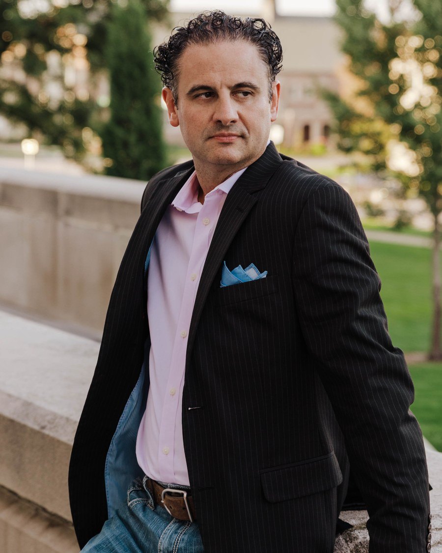 Massimo Rigotti, photographed outdoors in Lincoln, Nebraska
